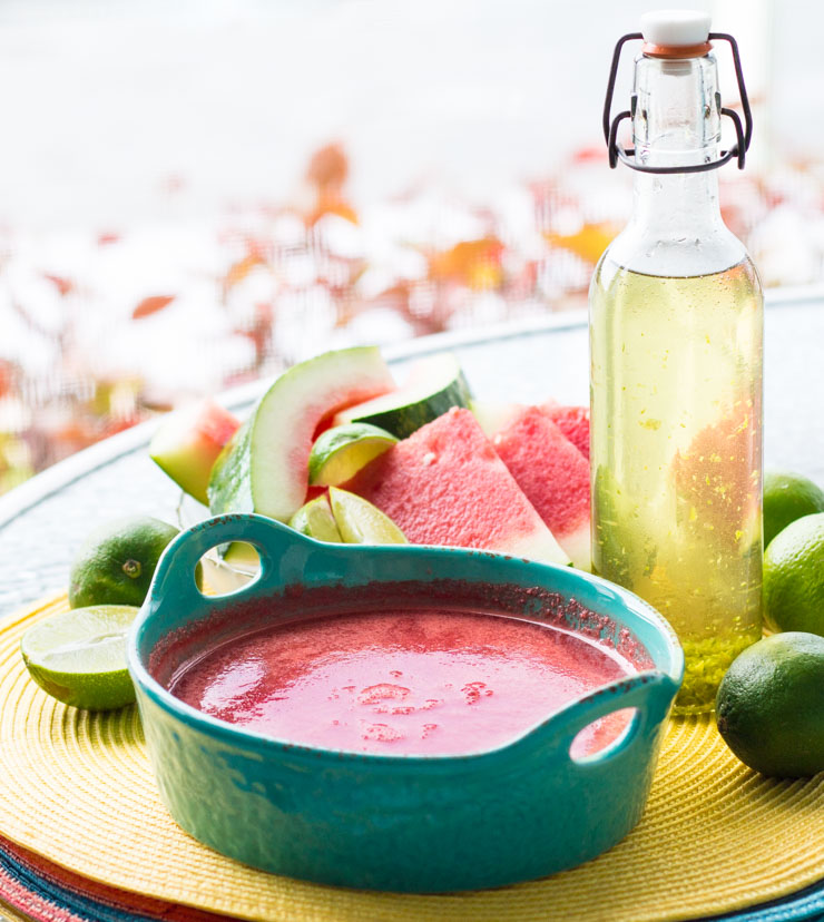 Tequila Lime Watermelon Sorbet