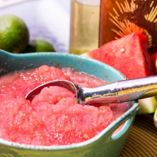 Tequila Lime Watermelon Sorbet