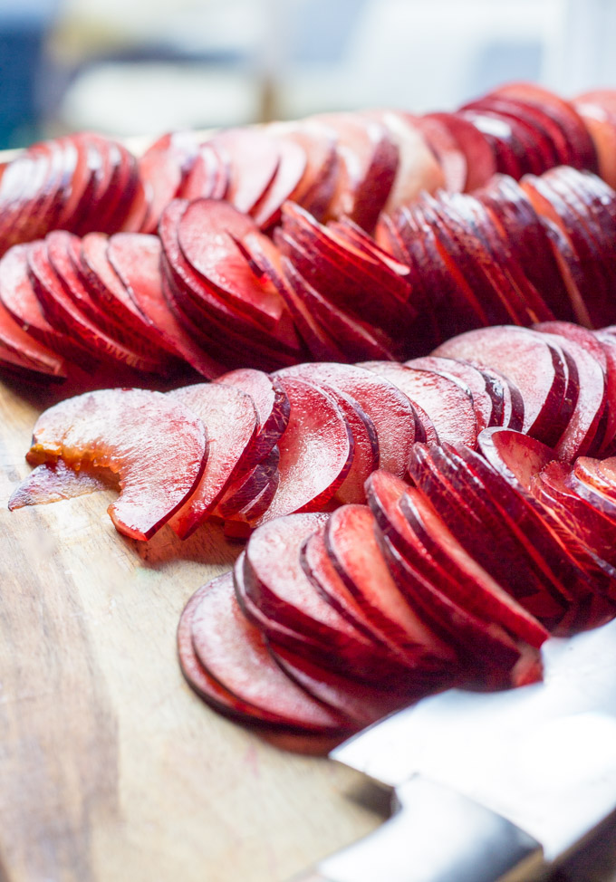 Sliced Pluot Fruit