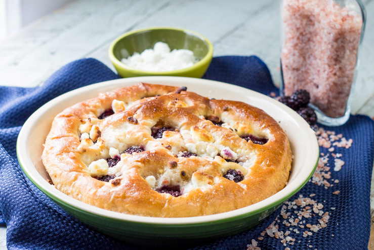 Blackberry Goat Cheese Focaccia