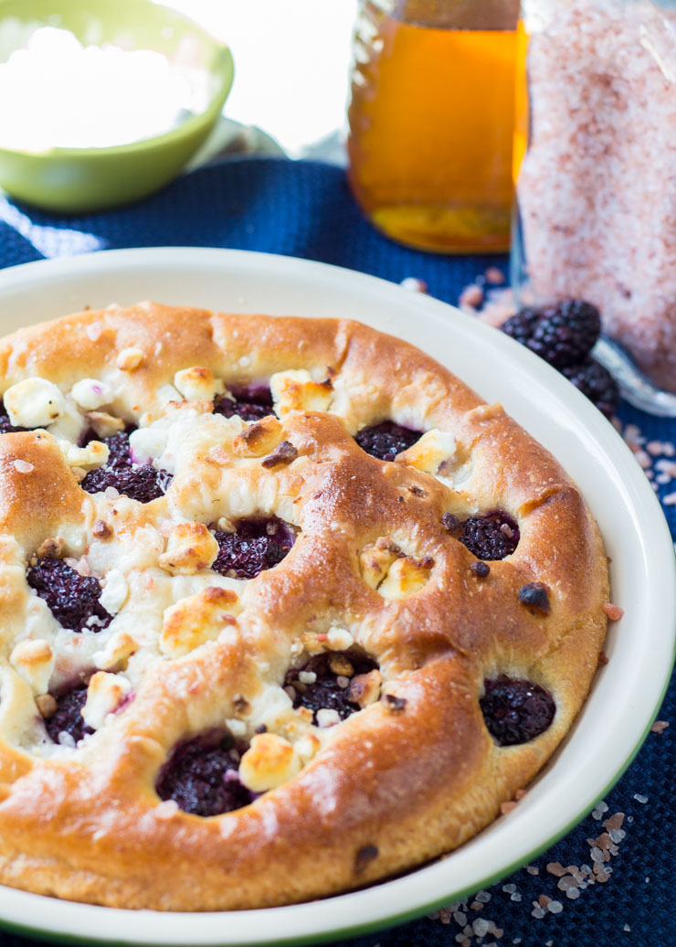 Blackberry Goat Cheese Focaccia