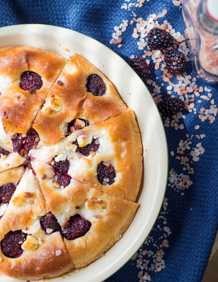 Blackberry Goat Cheese Focaccia