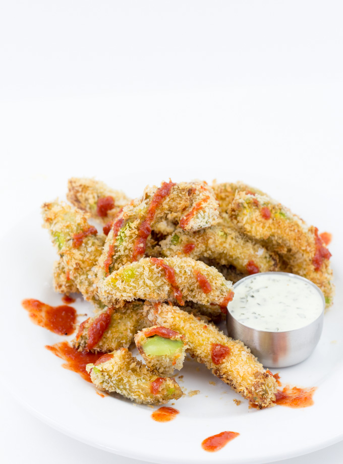 Sriracha Baked Avocado Fries