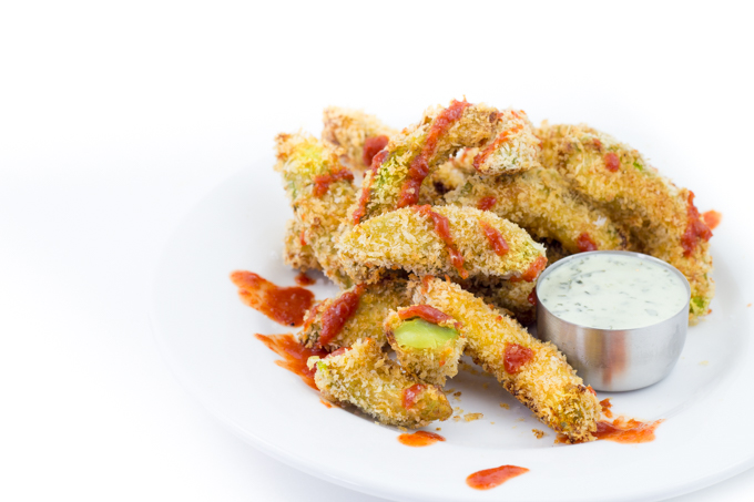 Sriracha Baked Avocado Fries