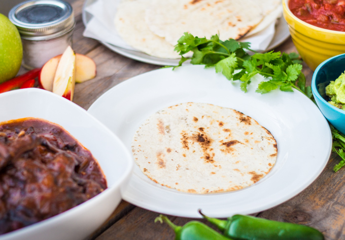 Apple Bourbon Steak Fajitas