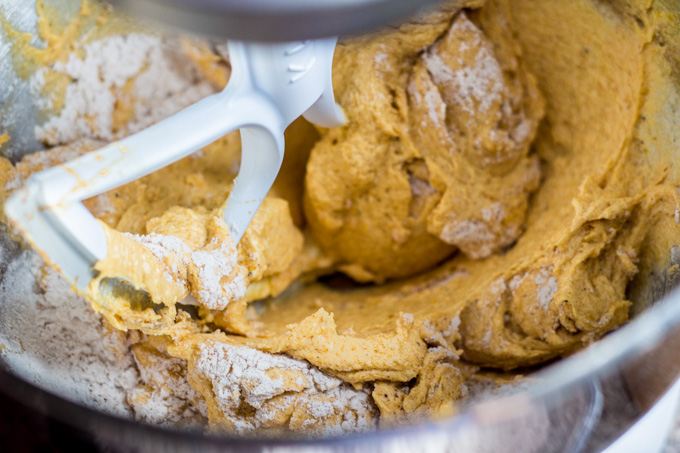 Brown Butter Pumpkin Oatmeal Cookie Dough