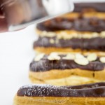 Brown Sugar Cinnamon Whiskey Cream Eclairs