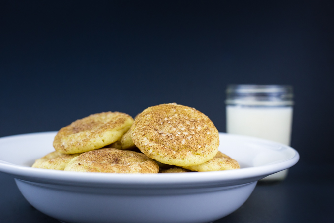 Caramel Stuffed Snickerdoole Cookies