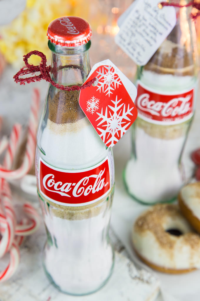 DIY Coca Cola Doughnuts in a Bottle Gift