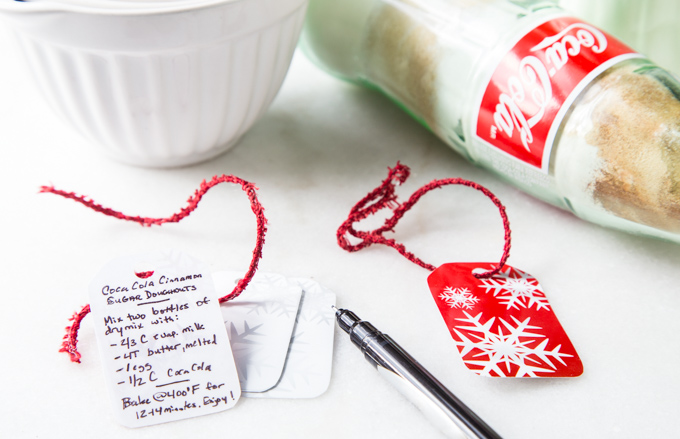 DIY Coca-Cola Donut Bottle Mix Tags