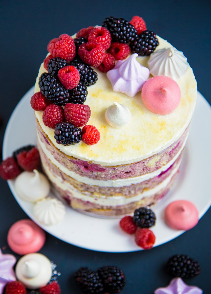 Berry Bourbon Cake