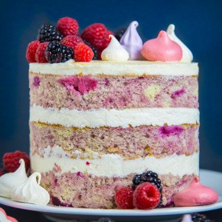 Berry Bourbon Cake