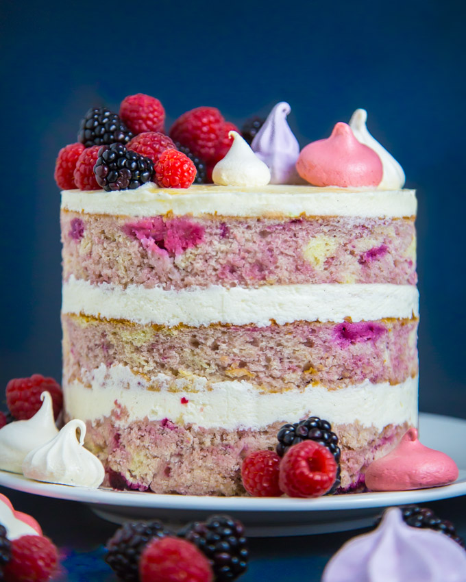 Berry Bourbon Cake