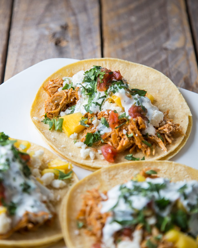 Tinga Chicken Tacos