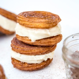 Churro Ice Cream Sandwiches