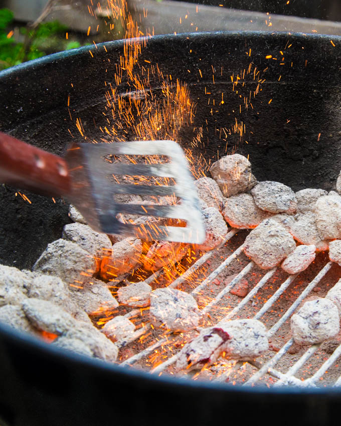 Getting the Charcoal Grill Ready for Flatbread