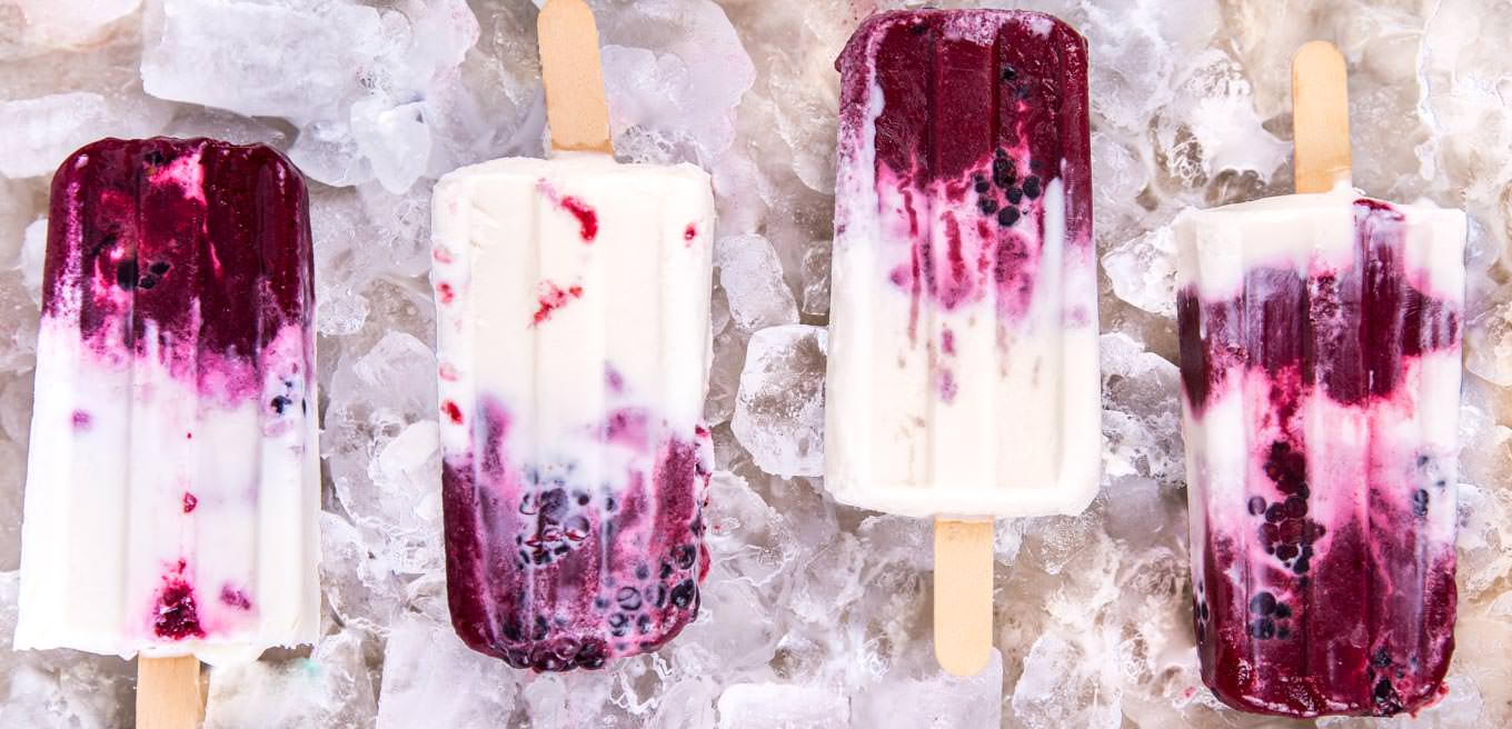 Blackberry Lavender Cream Paletas