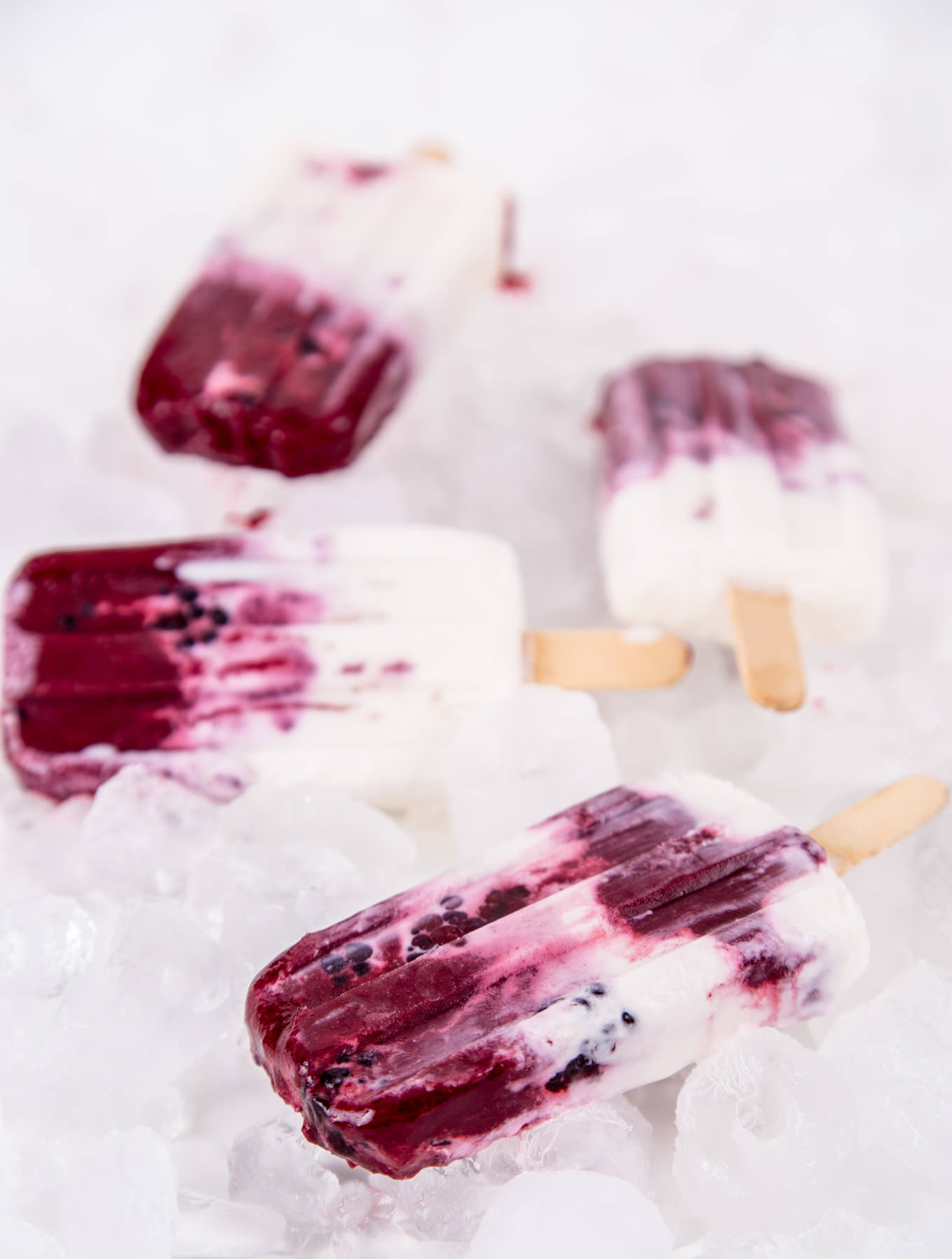 Blackberry Lavender Cream Paletas