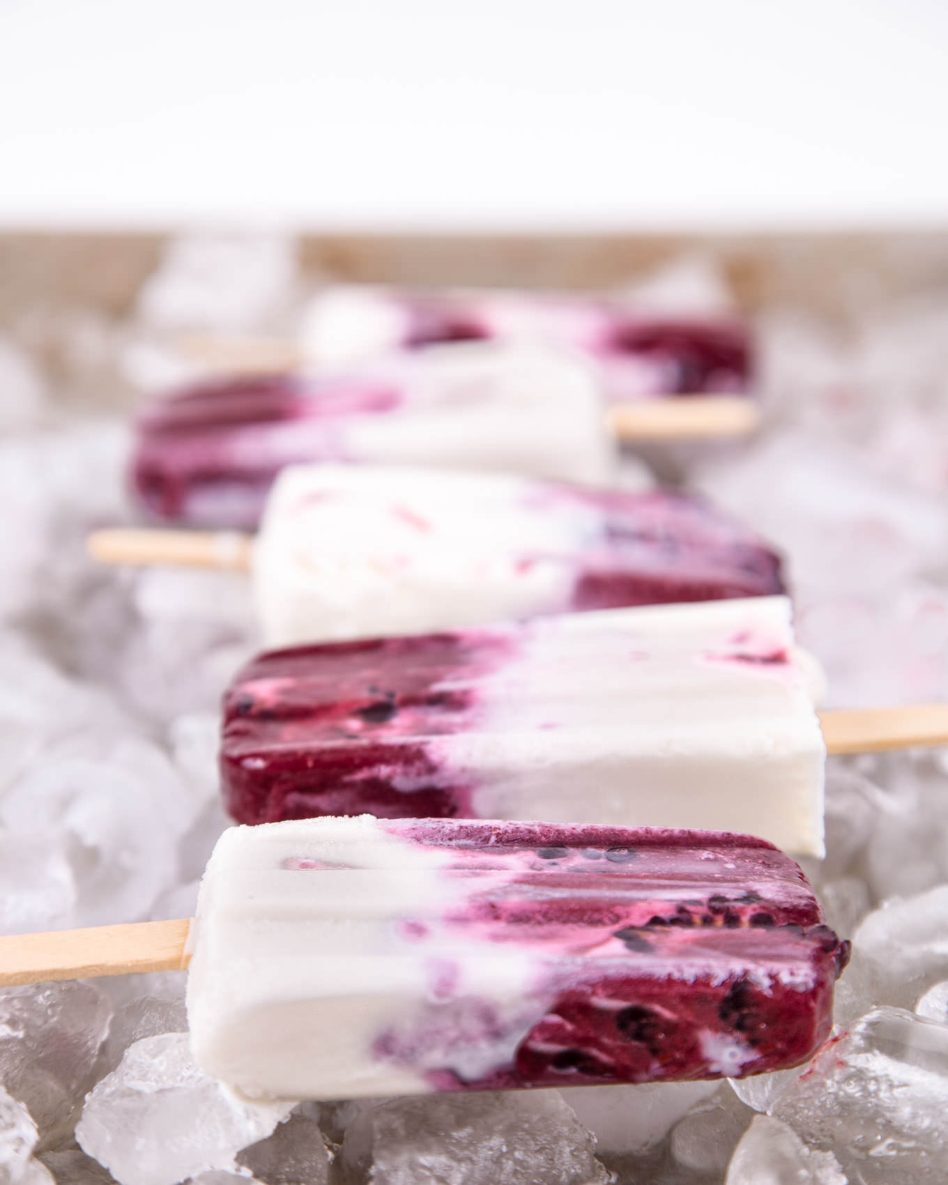 Blackberry Lavender Cream Paletas