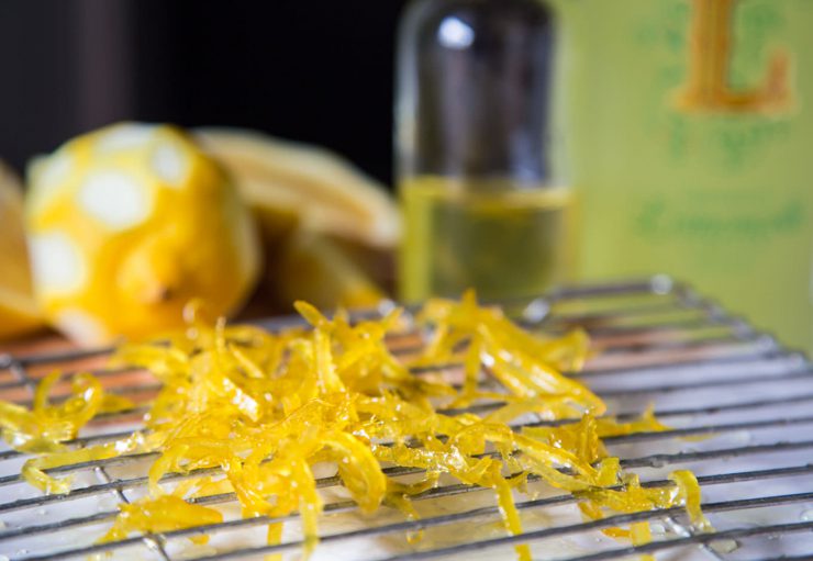 Limoncello Candied Lemon Zest