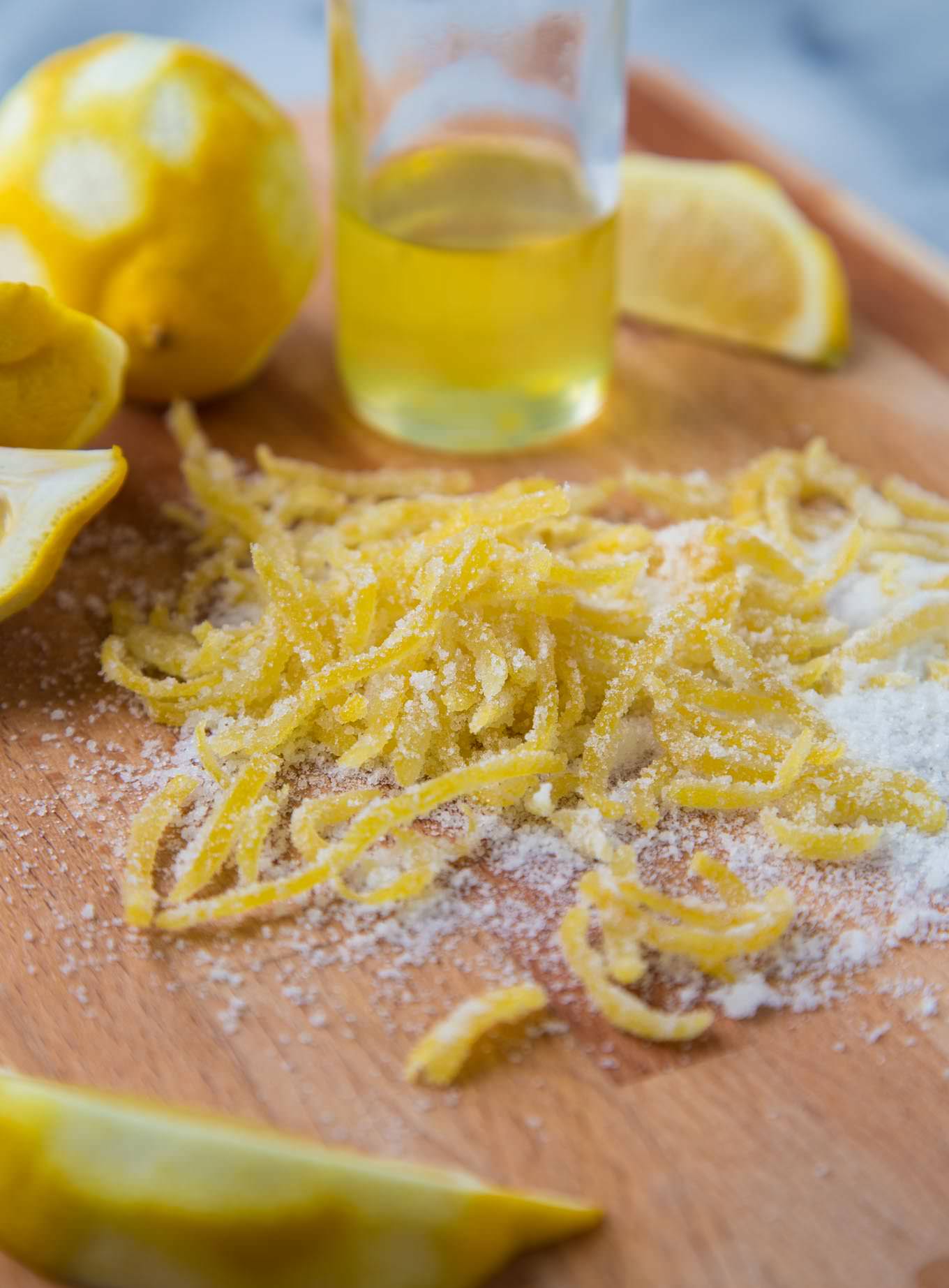 Limoncello Candied Lemon Zest