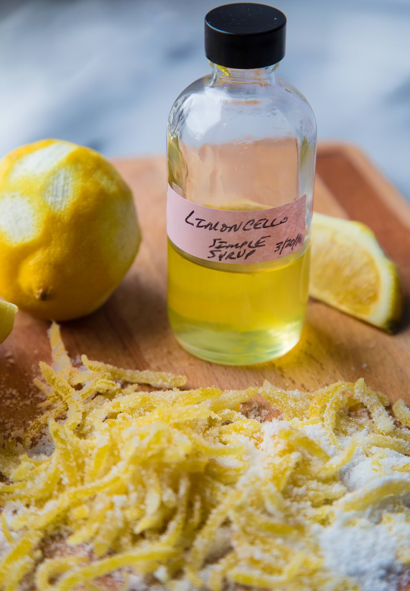 Limoncello Candied Lemon Zest