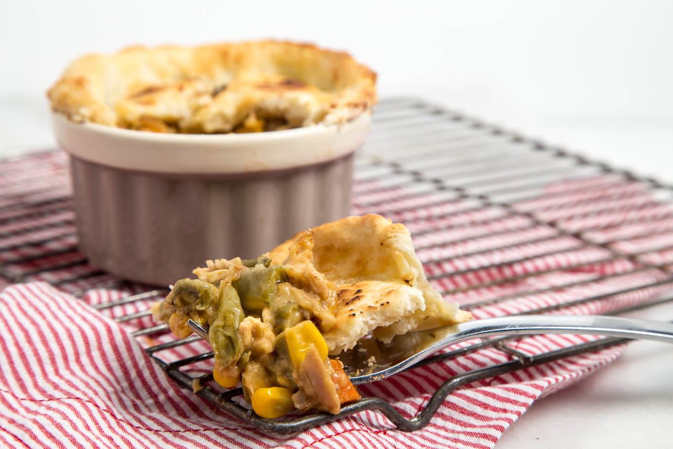 Chicken Pot Pie for One