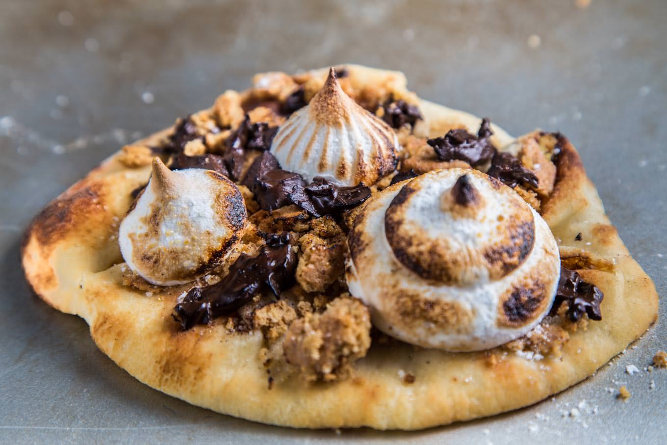 Naan Campfire S'mores on SouthernFATTY.com