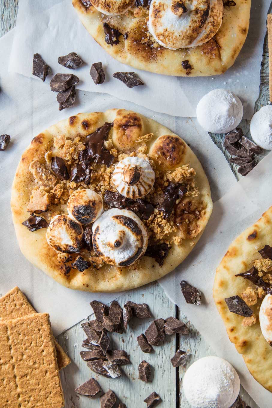 Naan Campfire S'mores on SouthernFATTY.com