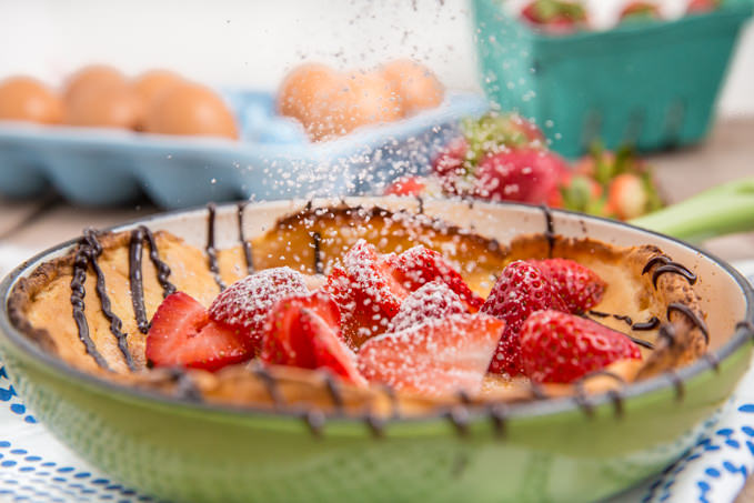 Strawberry Almond Dutch Baby