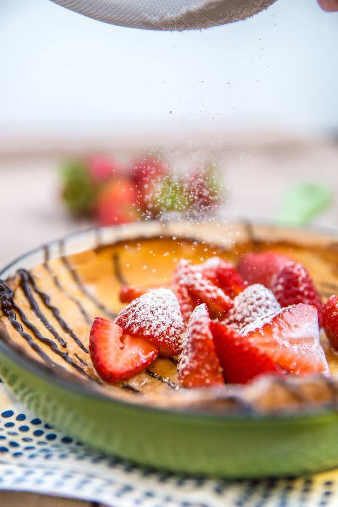 Strawberry Almond Dutch Baby