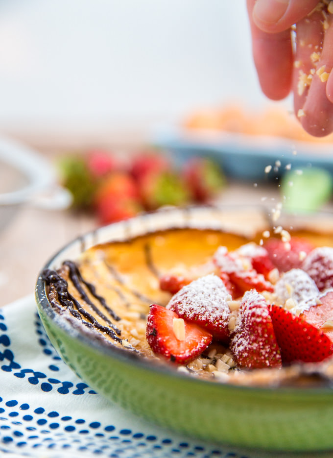 Strawberry Almond Dutch Baby