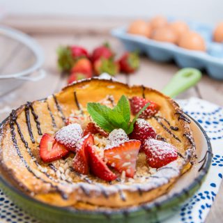 Strawberry Almond Dutch Baby