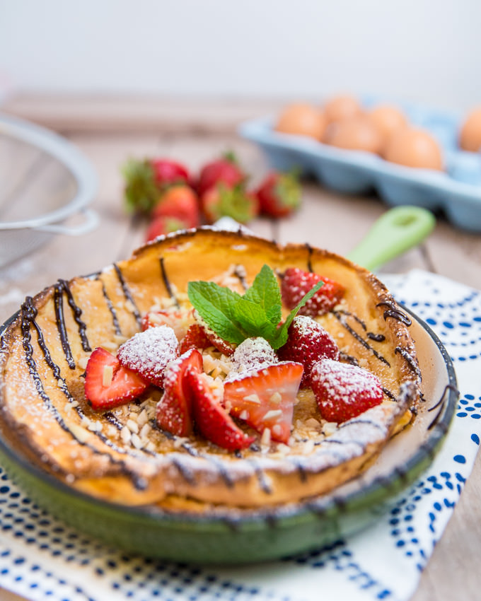 Strawberry Almond Dutch Baby