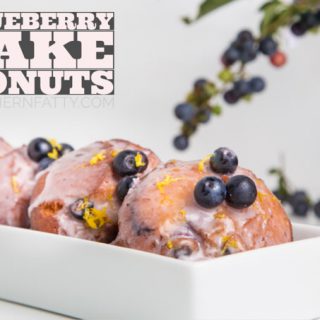 Blueberry Cake Donuts from SouthernFATTY.com