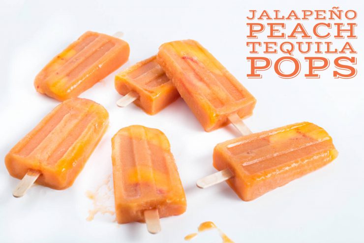 Jalapeño Peach Tequila Popsicles from SouthernFATTY.com
