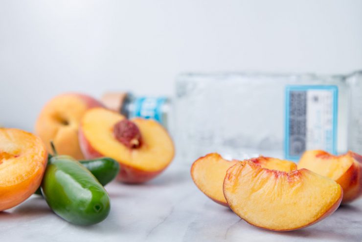 Jalapeño Peach Tequila Popsicles from SouthernFATTY.com