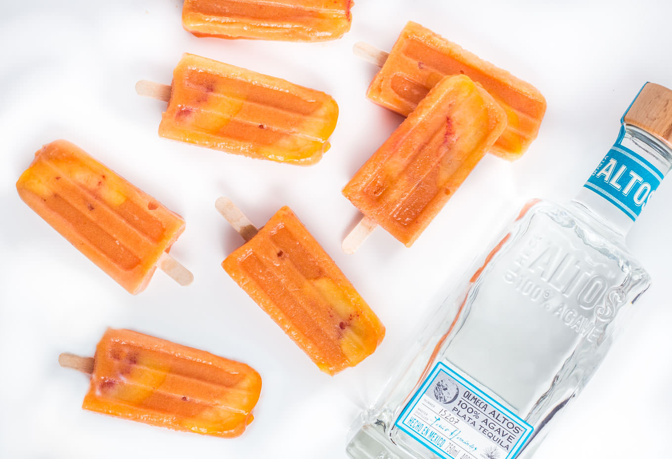 Jalapeño Peach Tequila Popsicles from SouthernFATTY.com