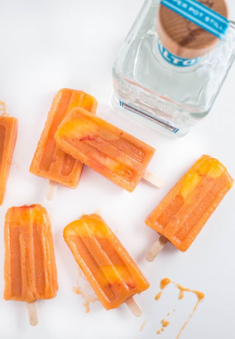 Jalapeño Peach Tequila Popsicles from SouthernFATTY.com