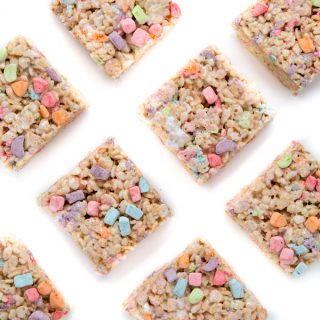 Lucky Charms Marshmallow Treats from SouthernFATTY.com