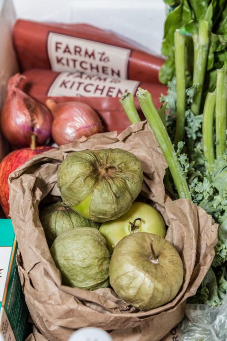 Tomatillos and Radishes from Green Bean Delivery