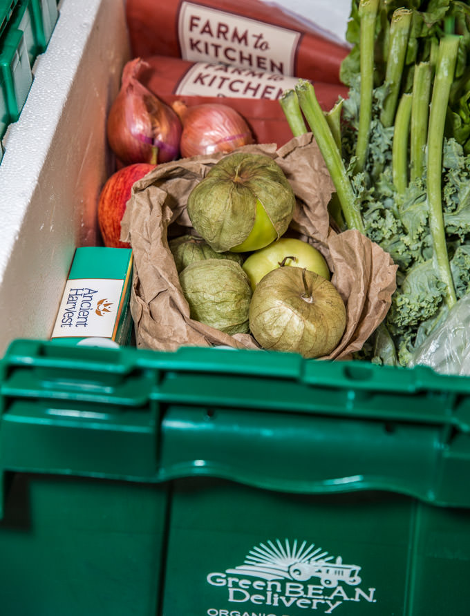 Tomatillos and Radishes from Green Bean Delivery