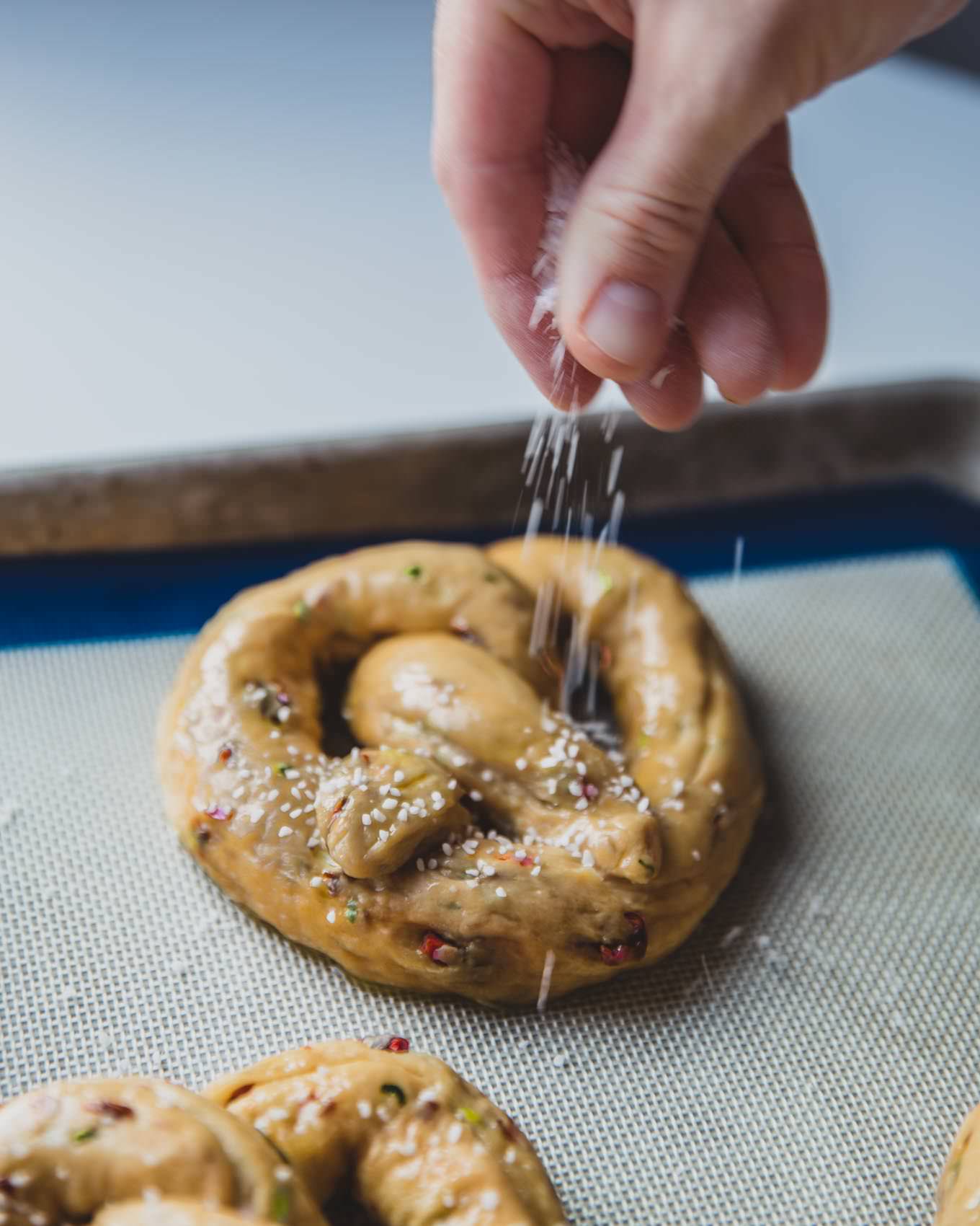 Sundried Tomato Basil Soft Pretzels from SouthernFATTY.com