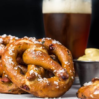 Sundried Tomato Basil Soft Pretzels from SouthernFATTY.com