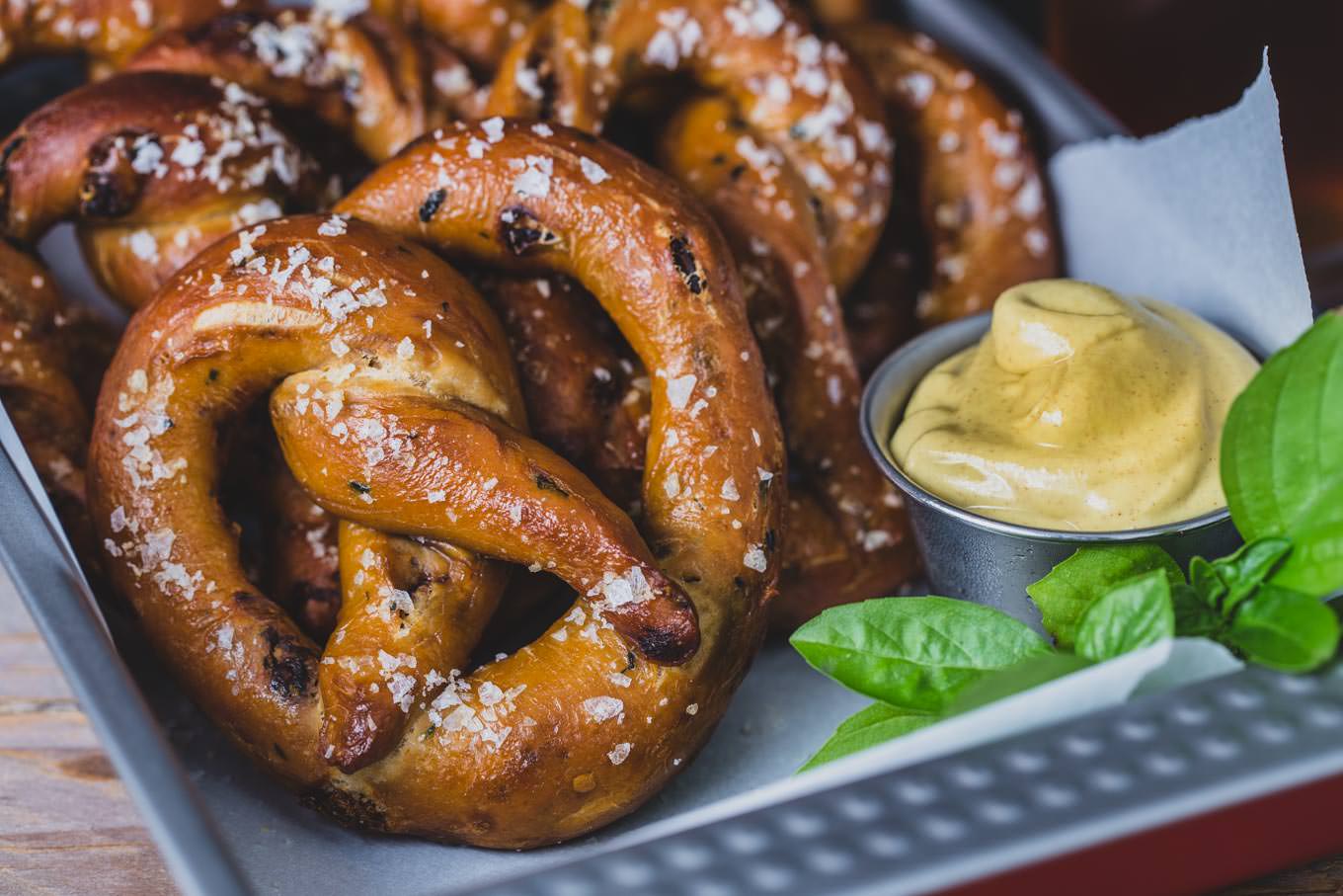 Sundried Tomato Basil Soft Pretzels from SouthernFATTY.com