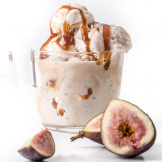 Fig Bourbon Caramel Gelato - SouthernFATTY.com