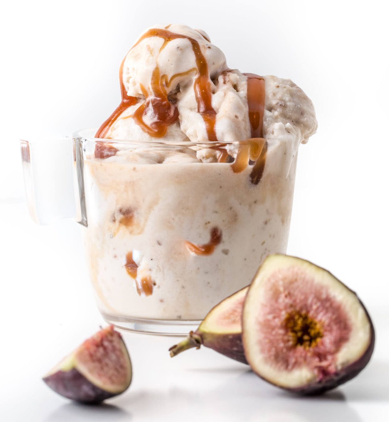 Fig Bourbon Caramel Gelato - SouthernFATTY.com