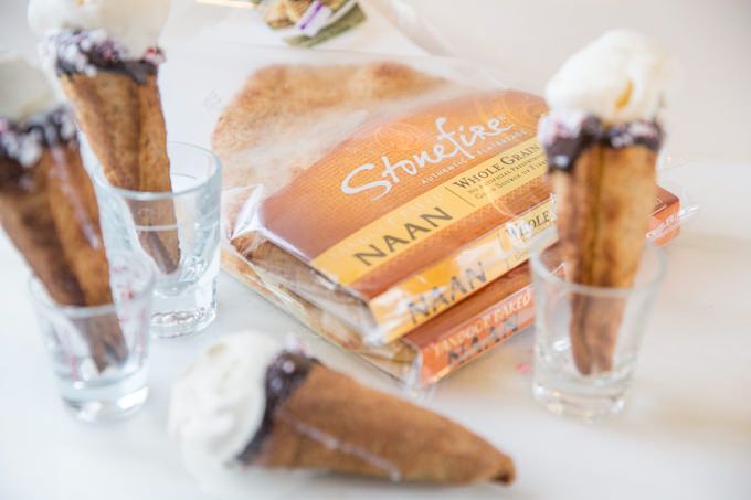 Naan Ice Cream Cones by SouthernFATTY.com