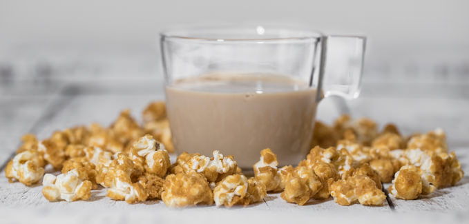 Whiskey Cream Caramel Popcorn from SouthernFATTY.com