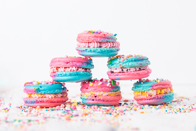 Unicorn Macarons by SouthernFATTY.com